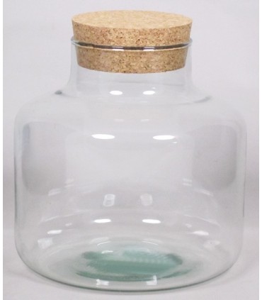 VERRE BARATTE + BOUCHON H21.5CM /1P