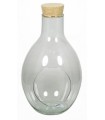 VERRE TERRARIUM ouvert + BOUCHON LIEGE H31CM/1P