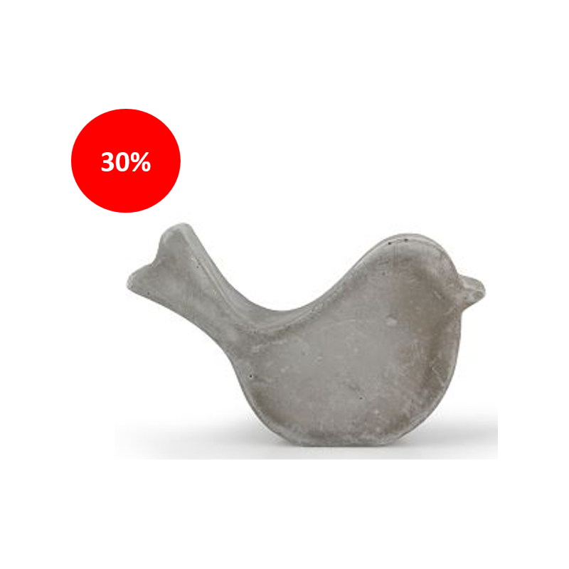 OISEAU CIMENT GRIS A POSER H2.5CM/6P