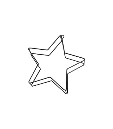 ETOILE METAL DOUBLE 30CM à la pièce