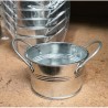 ZINC-BASSINE naturel 009.5  AVEC ANSE à la pièce
