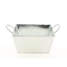 ZINC-COUPE CARREE + ANSE naturel 15.5X15.5CM à la pièce