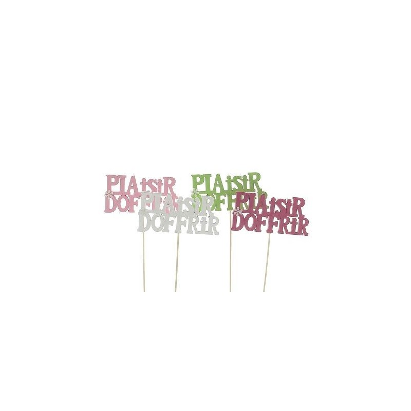PIQUE ECRITURE "PLAISIR D'OFFRIR"les 12P