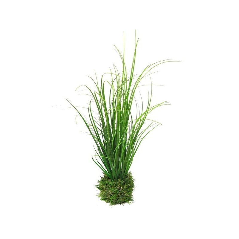 FEUILLE HERBE EN POT MOUSSE H38CM à la pièce