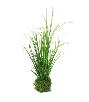 FEUILLE HERBE EN POT MOUSSE H38CM à la pièce