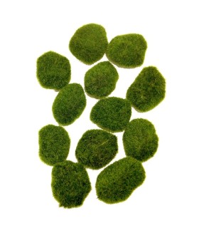 BOULE DE MOUSSE VERTE 9CM SAC 12 PIECES