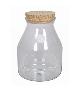 VERRE TERRARIUM PYRA avec LIEGE H26CM la pièce