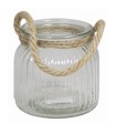 VERRE POT NERVURE 09.5 H10.5 avec corde