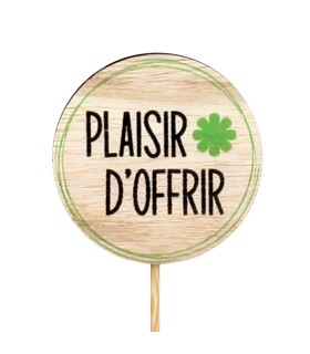 PIQUE BOIS PLAISIR OFFRIR H50CM les 25P