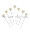 EPINGLE TETE COEUR BLANC 10MM X 55MM /40P