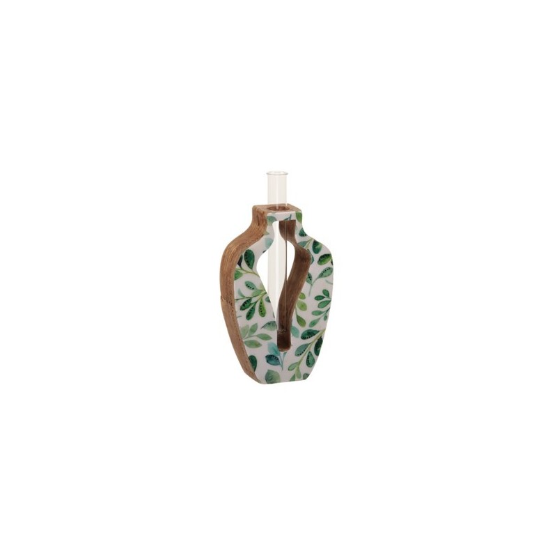 SOLIFLOR BASE BOUTEILLE FEUILLE VERTE les 6P