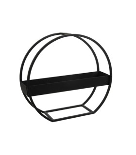 ETAGERE METAL NOIRE RONDE 35X11X33CM la pièce