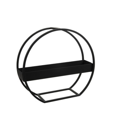 ETAGERE METAL NOIRE RONDE 35X11X33CM la pièce