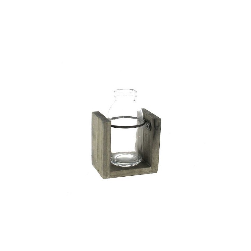 VERRE BOUTEILLE H10CM pièce SUP.BOIS
