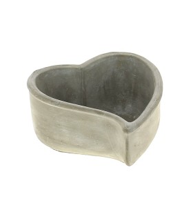 COEUR CIMENT COURBE 20.5X19 H11CM les 2P