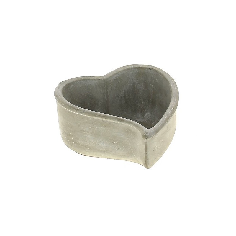 COEUR CIMENT COURBE 20.5X19 H11CM les 2P