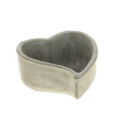 COEUR CIMENT COURBE 20.5X19 H11CM les 2P