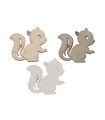 ECUREUIL BOIS 3CM les 60P