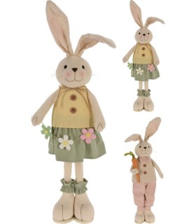 LAPIN DEBOUT H78CM le couple