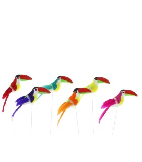 TOUCAN SUR PIQUE H15CM les 12P