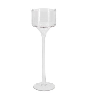 VERRE BOUGEOIR SUR PIED 09 H30CM /1P 