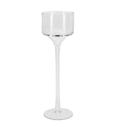 VERRE BOUGEOIR SUR PIED 09 H30CM /1P 