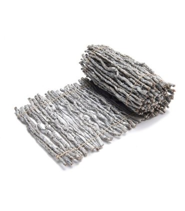 CHEMIN DE TABLE BOIS BLANC GIVRE 90X30CM /1P