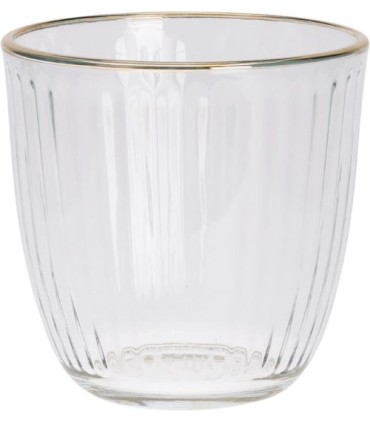 VERRE A BOIRE BORD OR 295ML les 6P