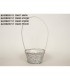CORBEILLE OSIER GRIS 025 H10/40CM