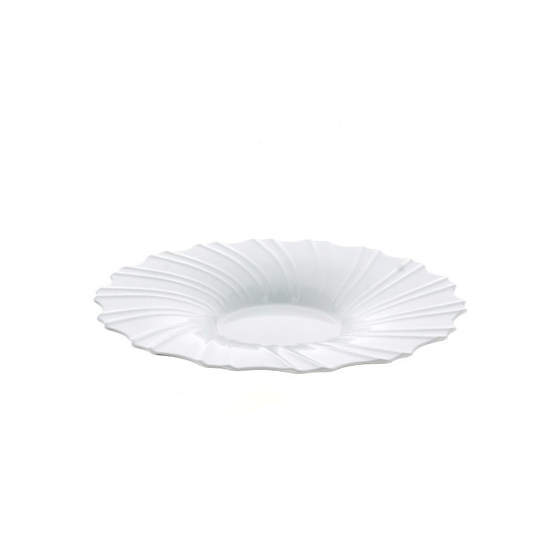 ASSIETTE PLASTIQUE BLANCHE 035CM la pièce