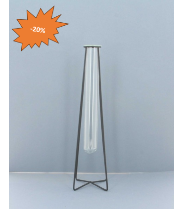 SOLIFOR SUR SUPPORT FER NOIR 03.5 H25CM les 6P