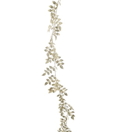 GUIRLANDE DE FEUILLE OR 175CM  à la pièce