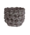C.POT DENTED GRIS FONCE 011 H10CM les 6P