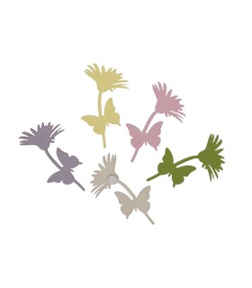 PAPILLON STICKER COULEUR sachet 12P