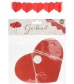 GUIRLANDE DE COEUR EN PAPIER 300CM les 4P
