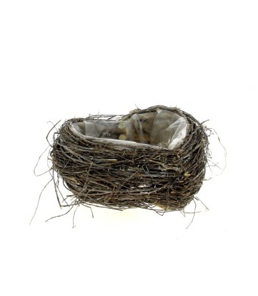 COEUR OSIER GRIS 23CM H09CM à la pièce