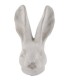 TETE DE LAPIN CIMENT BLANC H20CM la pièce