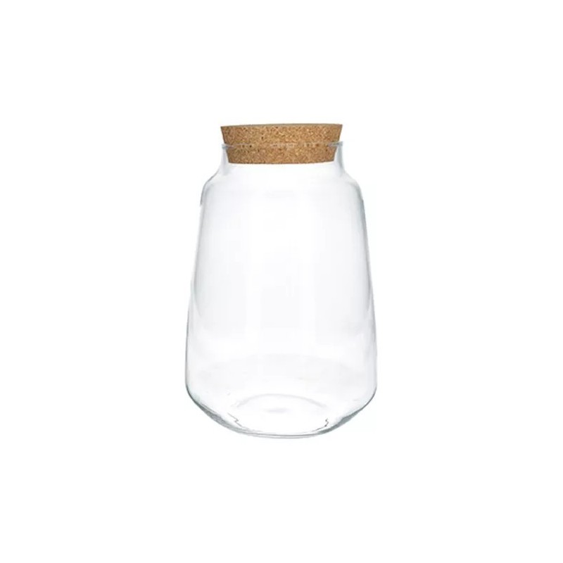 VERRE TERRARIUM + BOUCHON H24.3CM /1P