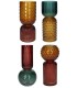 VERRE VASE THEMBA ASSORTIS /8P