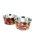 ZINC-COUPE ROSES PEINTES 019.5 H10CM les 6P