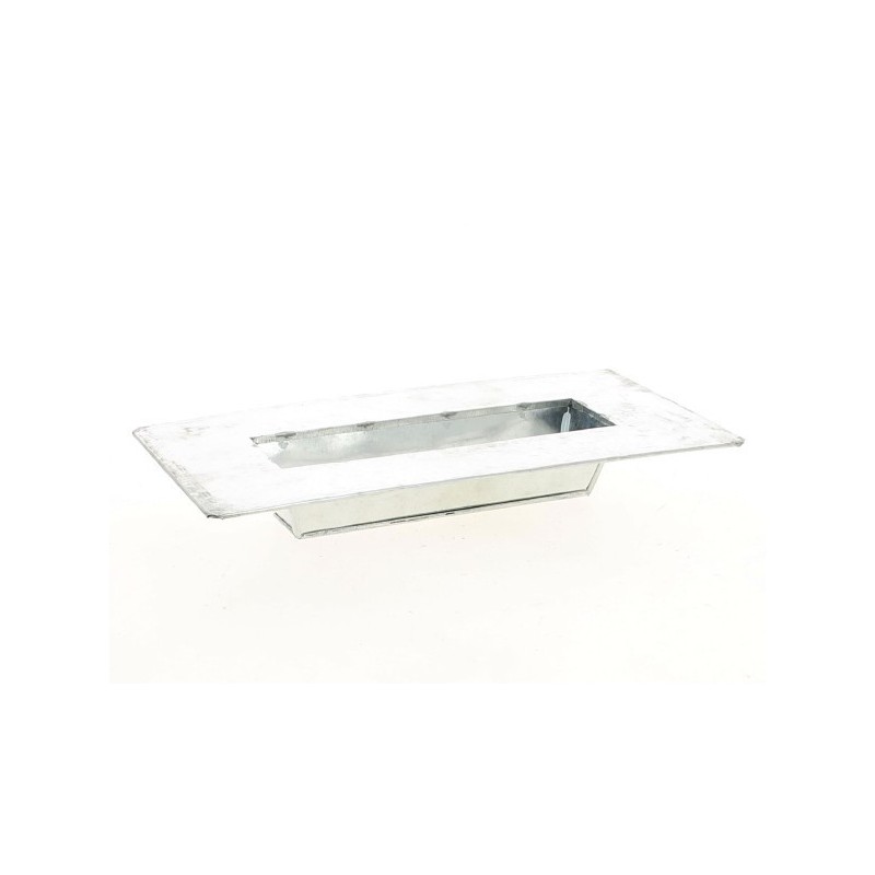 ZINC-COUPE+REBORD nature int 19.5x5.5CM /1P