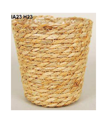 C.POT OSIER NATUREL 017 H16CM la pièce