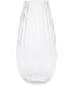 VERRE VASE BOMBÉ H30CM /6P