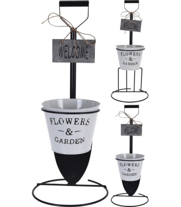 ZINC-POT DANS OUTILS DE JARDIN Ass/2P