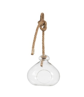 VERRE OUVERT + CORDE 016 H15CM les 6P