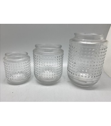 VERRE VASE POINT NATUREL 010 H12.5CM /12P