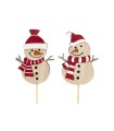 BONHOMME NEIGE ECHARPE SUR PIQUE les 12P