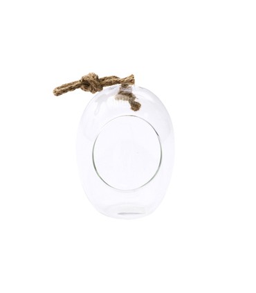 VERRE OVALE OUVERT A SUSP. 010 H15CM les 6P