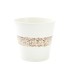 ZINC-POT BLANC BANDE FEUILLAGE 018 H16.5CM pièce