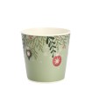 ZINC-POT VERT BOULES NOEL 013 H12.5CM les 12P